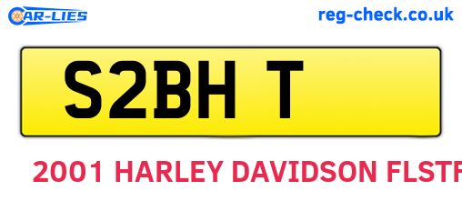 S2BHT are the vehicle registration plates.