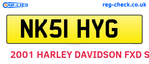 NK51HYG are the vehicle registration plates.