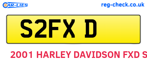 S2FXD are the vehicle registration plates.