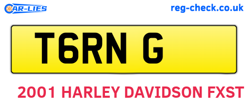 T6RNG are the vehicle registration plates.