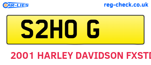 S2HOG are the vehicle registration plates.