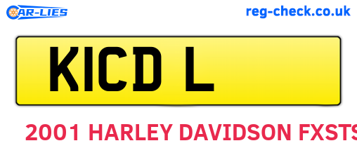 K1CDL are the vehicle registration plates.