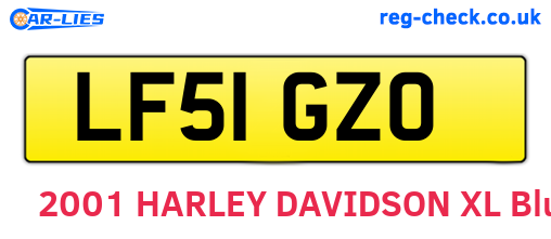LF51GZO are the vehicle registration plates.