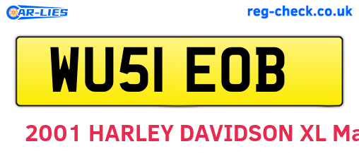 WU51EOB are the vehicle registration plates.