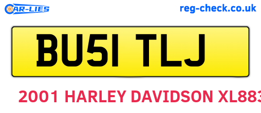 BU51TLJ are the vehicle registration plates.