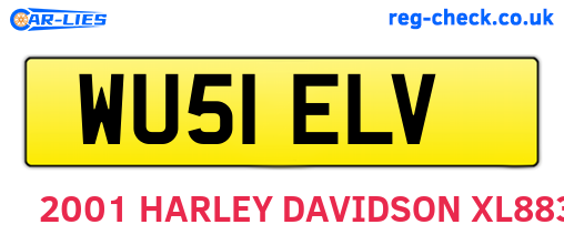 WU51ELV are the vehicle registration plates.