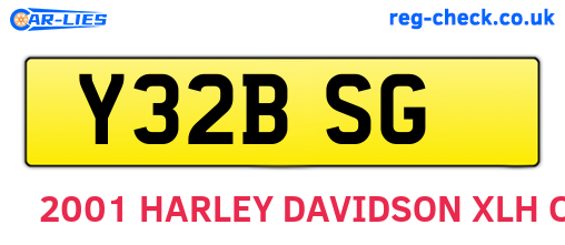 Y32BSG are the vehicle registration plates.