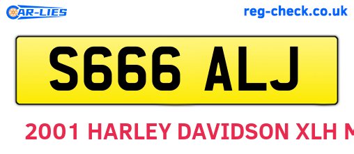 S666ALJ are the vehicle registration plates.
