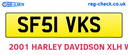 SF51VKS are the vehicle registration plates.