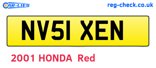NV51XEN are the vehicle registration plates.