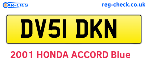 DV51DKN are the vehicle registration plates.