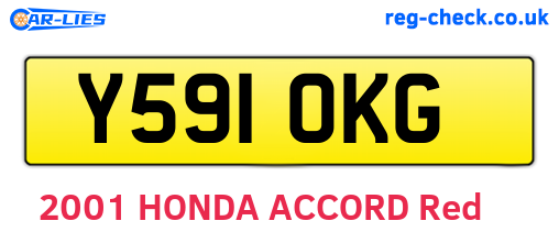 Y591OKG are the vehicle registration plates.
