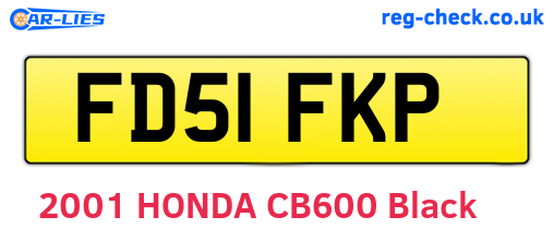 FD51FKP are the vehicle registration plates.
