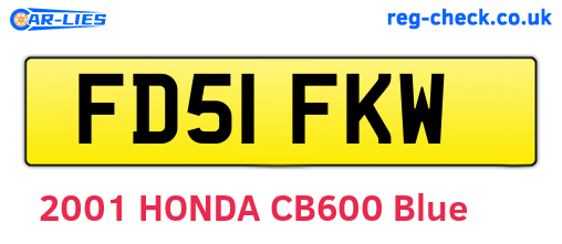 FD51FKW are the vehicle registration plates.