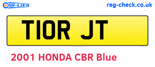 T10RJT are the vehicle registration plates.