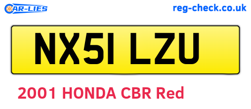 NX51LZU are the vehicle registration plates.