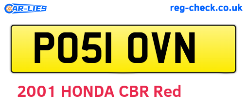 PO51OVN are the vehicle registration plates.