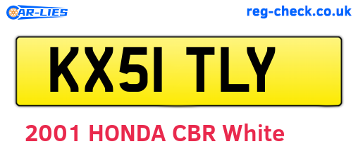 KX51TLY are the vehicle registration plates.