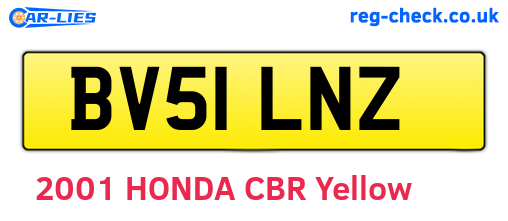 BV51LNZ are the vehicle registration plates.
