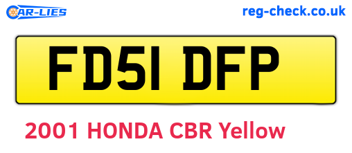 FD51DFP are the vehicle registration plates.