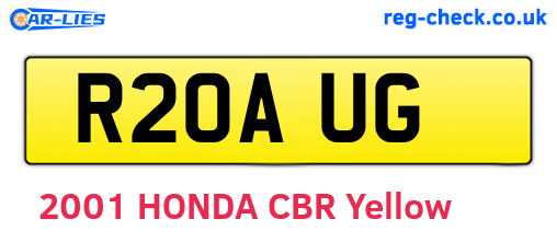 R20AUG are the vehicle registration plates.