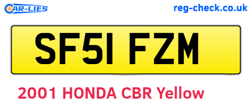 SF51FZM are the vehicle registration plates.
