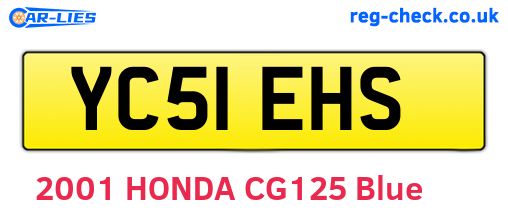 YC51EHS are the vehicle registration plates.