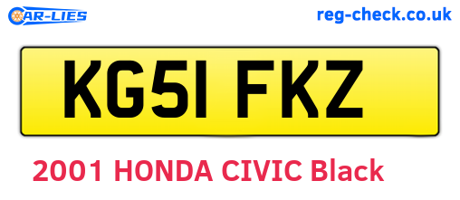 KG51FKZ are the vehicle registration plates.