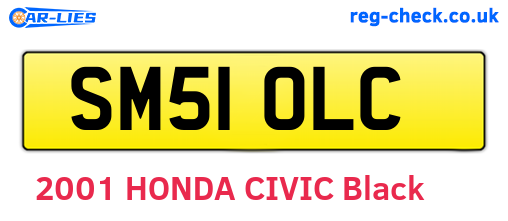 SM51OLC are the vehicle registration plates.