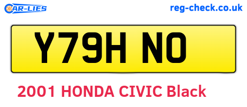 Y79HNO are the vehicle registration plates.
