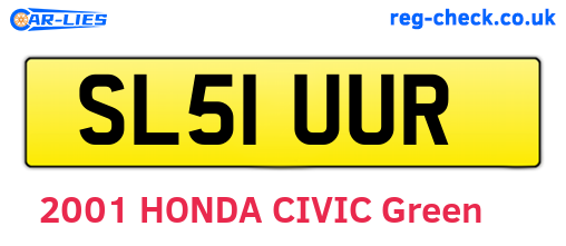 SL51UUR are the vehicle registration plates.