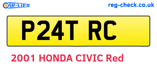 P24TRC are the vehicle registration plates.