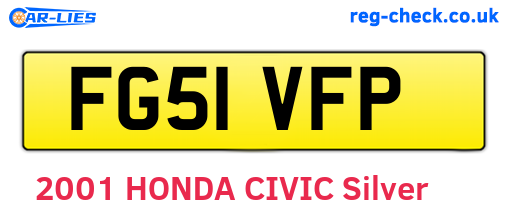 FG51VFP are the vehicle registration plates.
