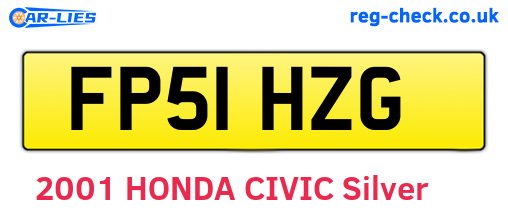 FP51HZG are the vehicle registration plates.