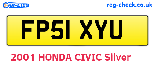 FP51XYU are the vehicle registration plates.