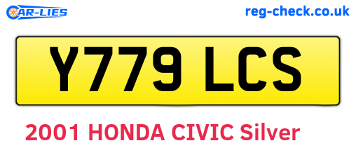 Y779LCS are the vehicle registration plates.