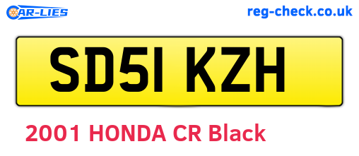 SD51KZH are the vehicle registration plates.