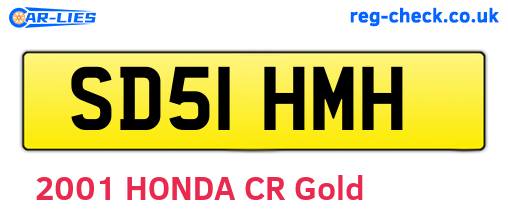 SD51HMH are the vehicle registration plates.