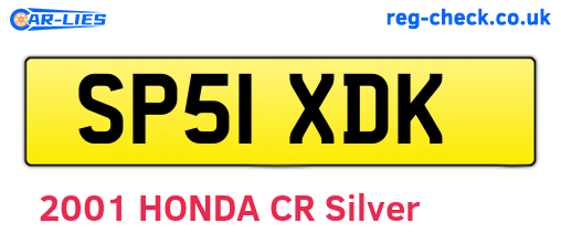 SP51XDK are the vehicle registration plates.