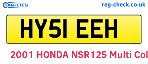 HY51EEH are the vehicle registration plates.
