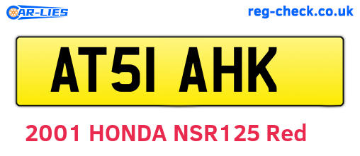 AT51AHK are the vehicle registration plates.