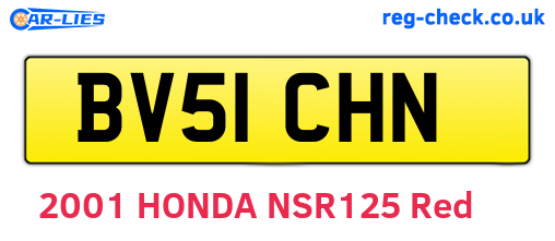 BV51CHN are the vehicle registration plates.
