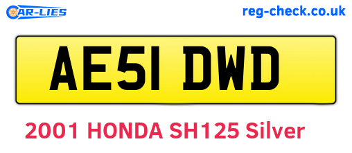 AE51DWD are the vehicle registration plates.