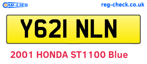 Y621NLN are the vehicle registration plates.