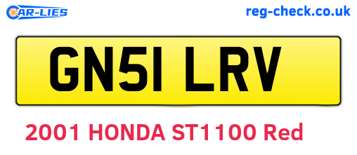 GN51LRV are the vehicle registration plates.