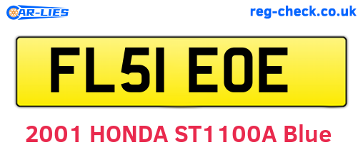 FL51EOE are the vehicle registration plates.