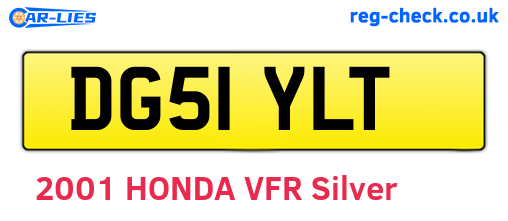 DG51YLT are the vehicle registration plates.