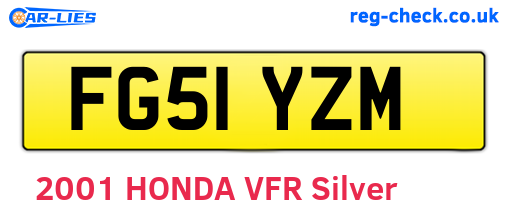 FG51YZM are the vehicle registration plates.