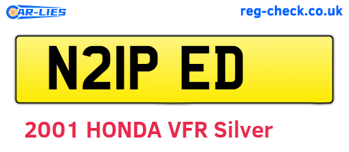 N21PED are the vehicle registration plates.