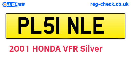 PL51NLE are the vehicle registration plates.